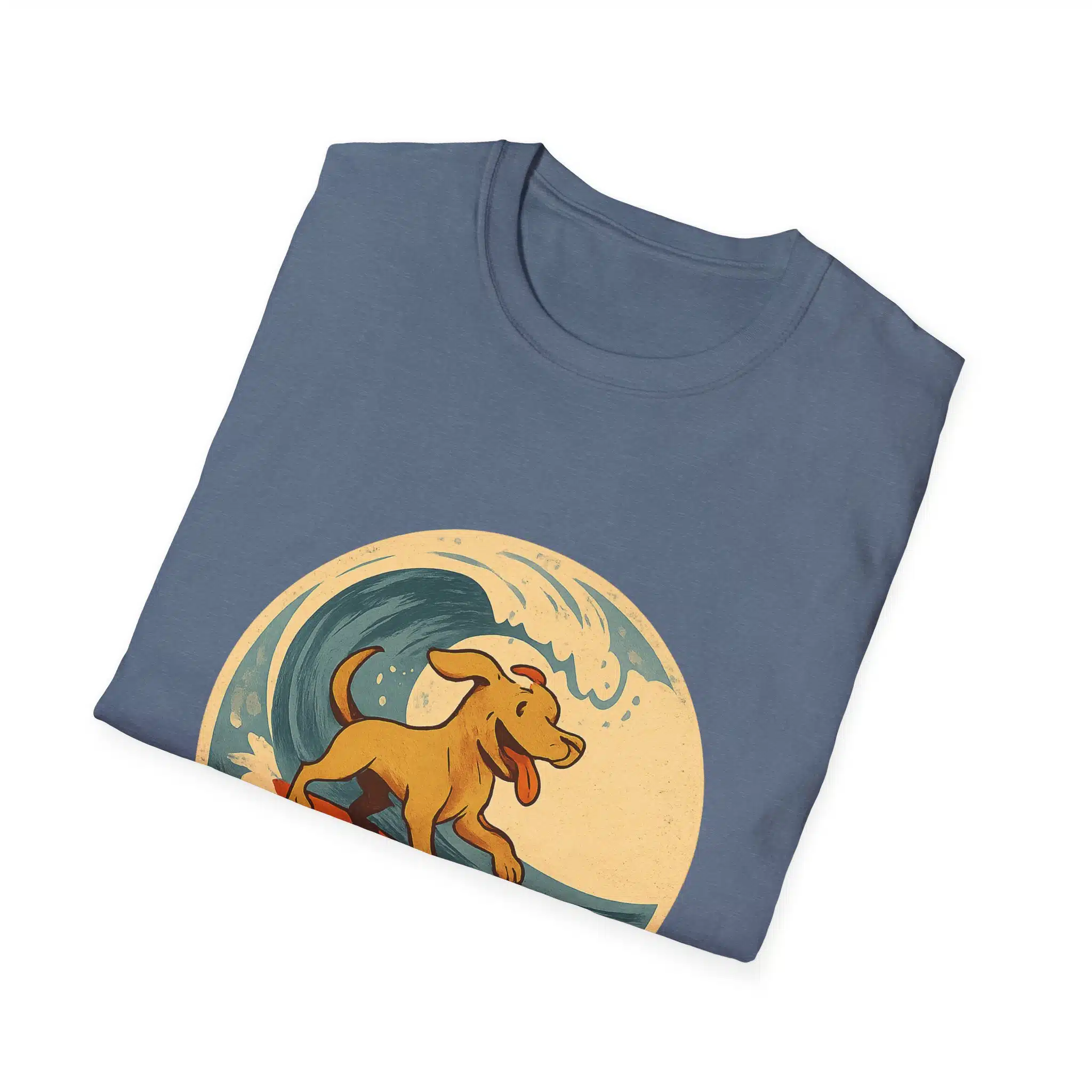 Surfing Dog Unisex T-Shirt, Beach Lover Gift, Summer Vibes Tee, Pet Owner Apparel, Fun Graphic Shirt - Image 32