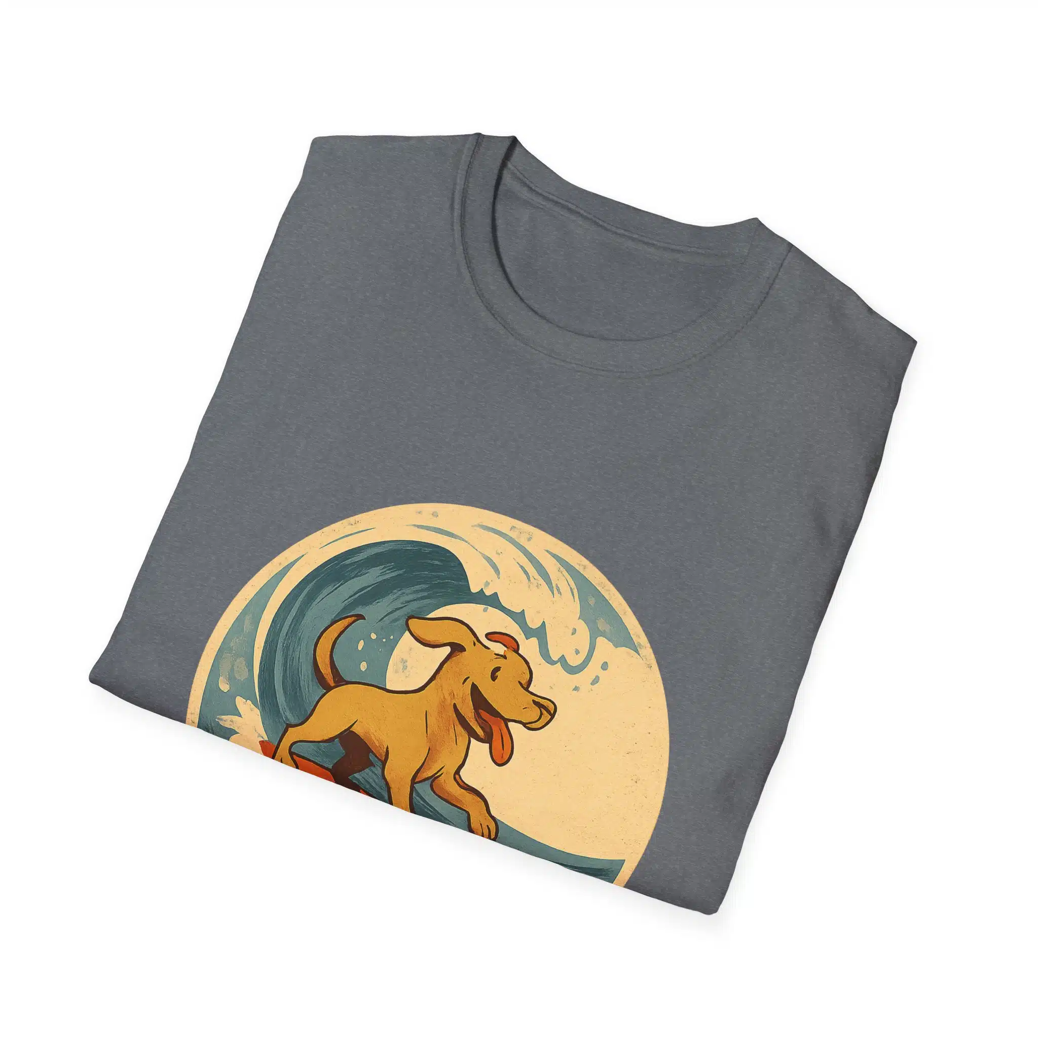 Surfing Dog Unisex T-Shirt, Beach Lover Gift, Summer Vibes Tee, Pet Owner Apparel, Fun Graphic Shirt - Image 24