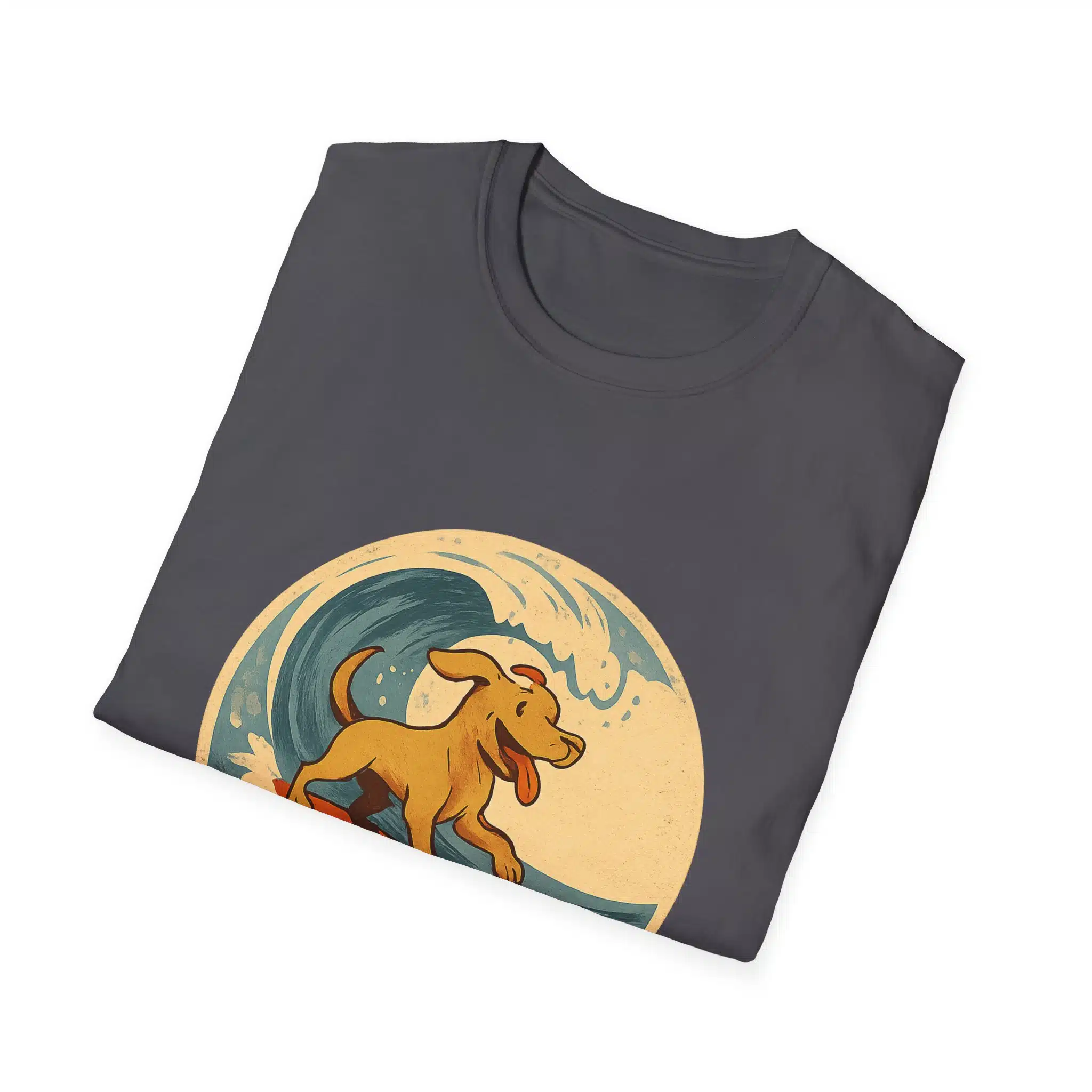 Surfing Dog Unisex T-Shirt, Beach Lover Gift, Summer Vibes Tee, Pet Owner Apparel, Fun Graphic Shirt - Image 36