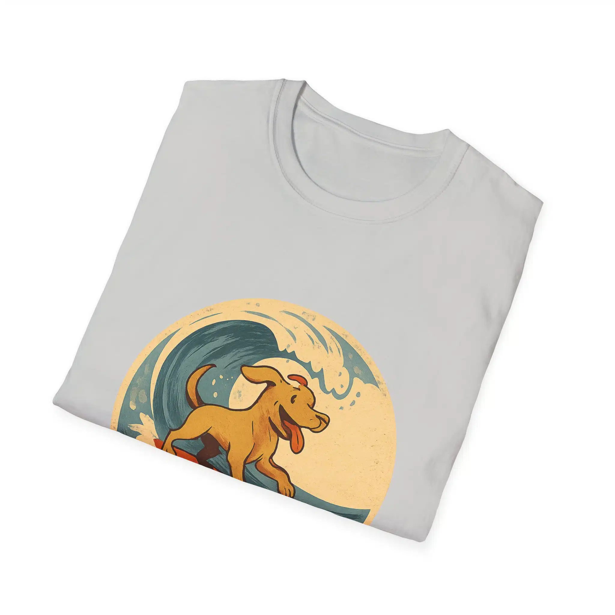 Surfing Dog Unisex T-Shirt, Beach Lover Gift, Summer Vibes Tee, Pet Owner Apparel, Fun Graphic Shirt - Image 12