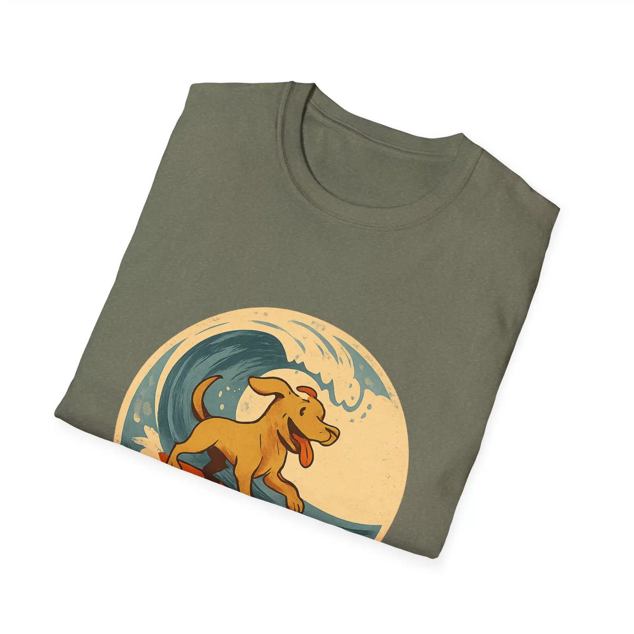 Surfing Dog Unisex T-Shirt, Beach Lover Gift, Summer Vibes Tee, Pet Owner Apparel, Fun Graphic Shirt - Image 20